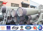 High Mast Galvanized Steel Pole Octagonal / Shockproof Steel Transmission Poles