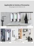 IPX7 Automatic Hand Sanitizer Triple Bathroom Wall Mounted Soap Dispenser