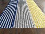 Yellow And White Anti Uv Balcony Shade Net , Hdpe Knitted Raschel Netting