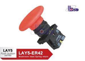 China Waterproof Emergency Stop Push Button Switch / Emergency Off Switch wholesale