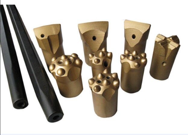 Tungsten Carbide Button Drill Bit Taper 12 Deg, Short / Long Shirt