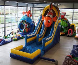 China Playground Kids Inflatable Bouncer , OEM Inflatable Slide And Bounce House on sale