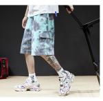 Mourning Series Thin Summer Shorts Mint Green Taro Purple Tie Dye Basketball