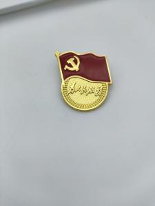 China Die Casting Metal Brooch Pin , communist enamel pin Zinc alloy wholesale