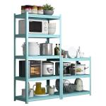 30 - 50kg Per Layer Loading Metal Storage Shelves , Sky Blue Steel Storage Rack
