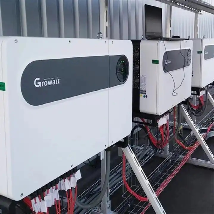Hot Sale 50Kw 100Kw 150Kw Grid Tie Growatt On Grid Solar Inverter 11K0W Mit Limit With Battery