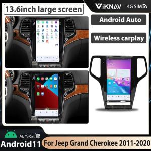 China 13.6 Inch Touch Screen Stereo For 2011-2013 Jeep Grand Cherokee 128G Navigation GPS Multimedia Player Wireless Carplay wholesale