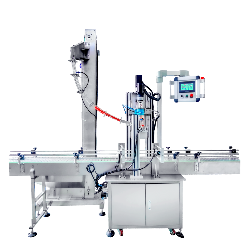 Touchscreen Bottle Screw Automatic Capping Machine For Plastic Bucket Lid OEM