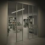Aluminium Profile with Double Glazed glass partitions systems for offices