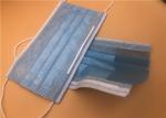 3Ply White Breathable Disposable Mask With Tie On Spunlace / Spunbond