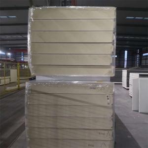 China Insulation Board Cool Room Panels 50mm Non Flammable B1 Density Range 30 - 50 Kg/m3 wholesale