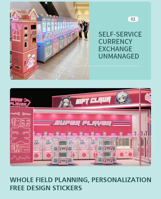 Cheap Amusement Park Coin Operated Game Machine Toy Vending Arcade Claw Crane Machine Mini Claw Machine