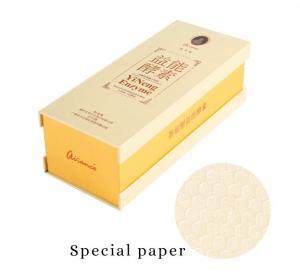 China Matt Varnish Foil Paper Cigar Gift Box With Golden / Cigar Gift Sets on sale