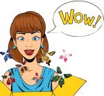 Wind Up Magic Flying Butterfly Toys Great Surprise Card For Kids 4.5*3.9 Inch
