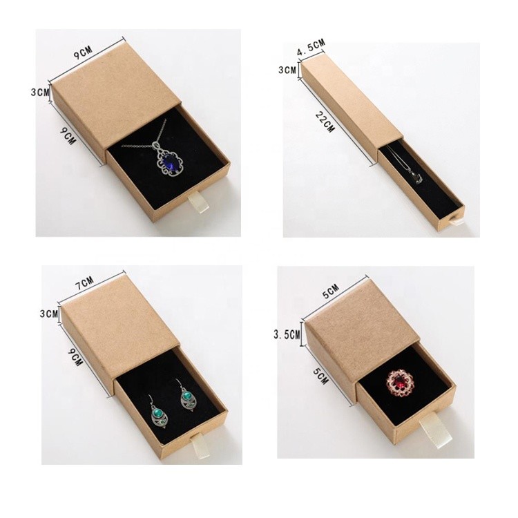Eco Friendly Childrens Princess Earring Necklace Cardboard Gift Box For Proposal