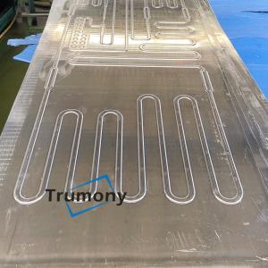 China Battery Cooling Solution Aluminum Roll Bonded Evaporator For Electric Vehicle wholesale