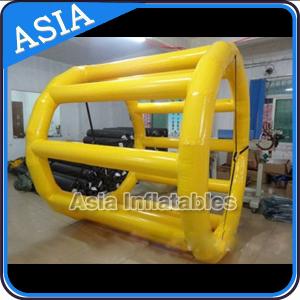 China PVC Tarpaulin Inflatable Yellow Water Roller for Kids Pool Water Games wholesale