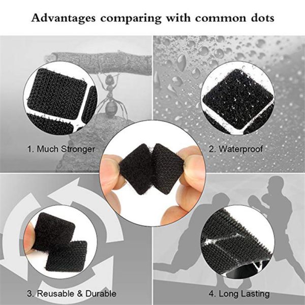 Heat resistance feature hook and loop straps tape reusable fastener tape
