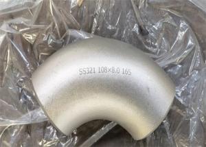 China Sch 40 Seamless Steel Pipe Elbow 304L SS321 90 Degree LR Butt Welded wholesale