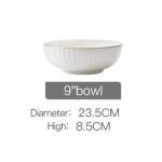 Gold line White Bone china embossed tableware Wedding Ceramic charger plate