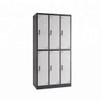 Key Lock RAL Color 6 Door Metal Wardrobe Lockers
