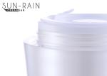 Silver round Plastic Cosmetic Jars / empty cream container PMMA material SR