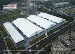 50m Clear Span Outdoor Exhibition Tents With Glass Wall Sidewalls