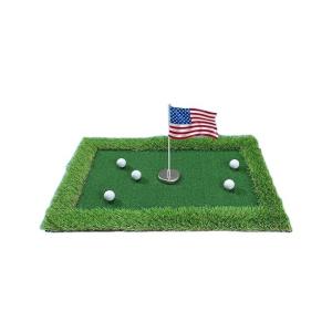 China Cages Mats EVA Mini Golf Putting Floating Green Water Play Golf Hitting Mat for Pool Fun wholesale