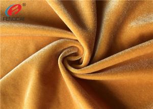 China Diamond Shiny 4 Way Stretch Polyester Spandex Velvet Fabric For Dress wholesale