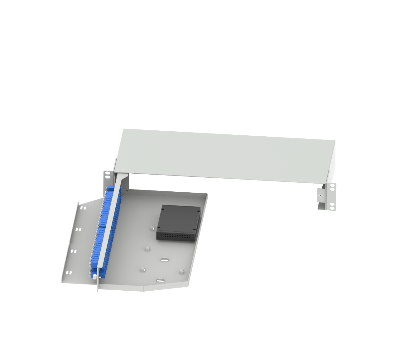 FTTX Network 19inch Fiber Optic Splitter Patchpanel Sub ODF Swing Type for in Systems