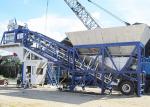 Efficient Belt Type Mobile Concrete Plant 50m3/H Floating Portable Cement Plant