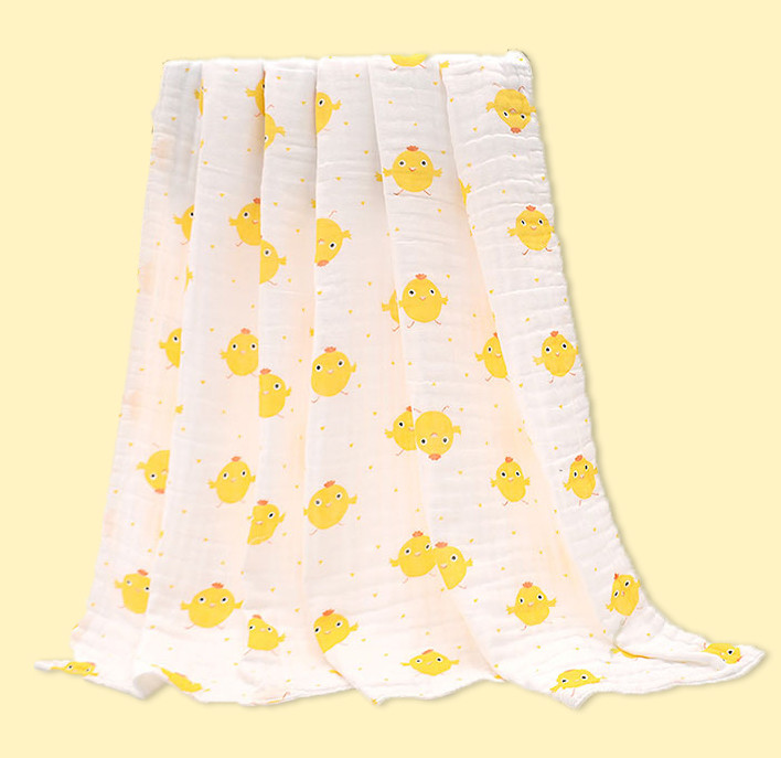 Three Layer Custom Printed Gauze Fabric
