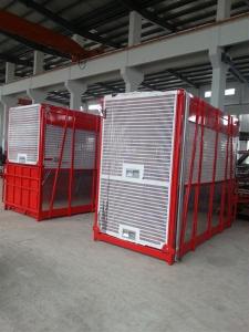 China 100m Single Cage Construction Hoist , Steel Galvanized Material wholesale