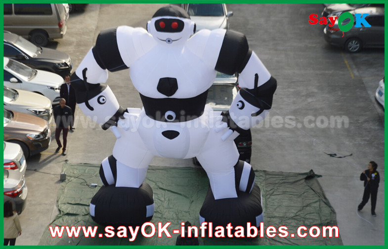 Advertising Inflatable Cartoon Characters , Inflatable Robot Costume