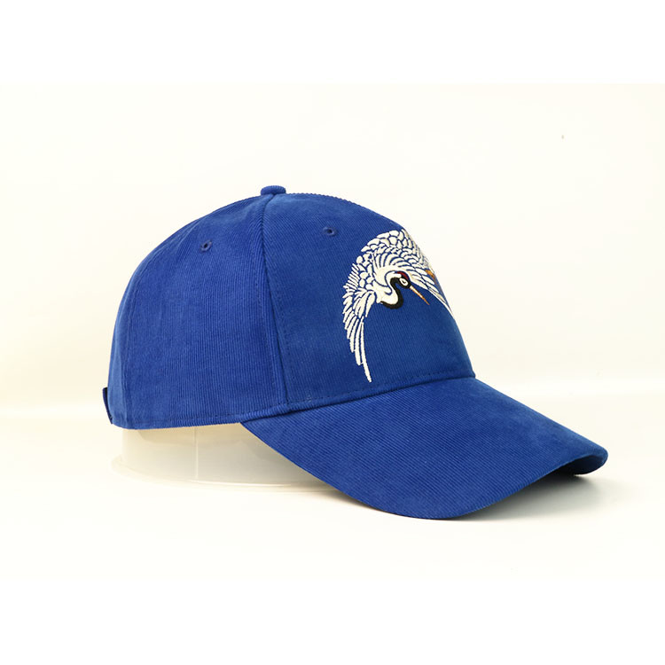 5% OFF Embroidered Corduroy Fabric Baseball Cap With Metal Strap Closure