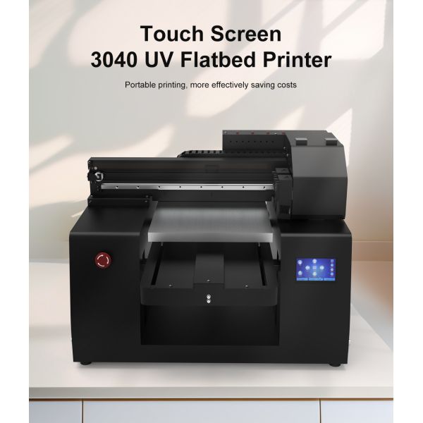 KECAI Factory Inkjet Printer 3040 UV Flatbed Printer for A3 Card Phone Case Glass Metal Wood Acrylic Small UV Printer