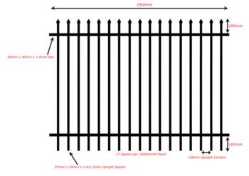 Quality Colors House Gate Designs And Wrought Iron Fence / Steel Fence for sale