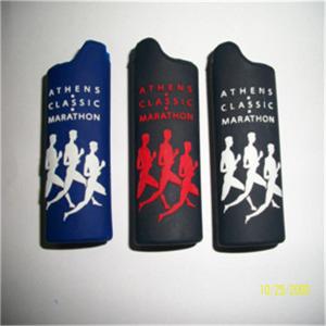 China decorative custom design cigarette silicone lighter cover with square shape on sale