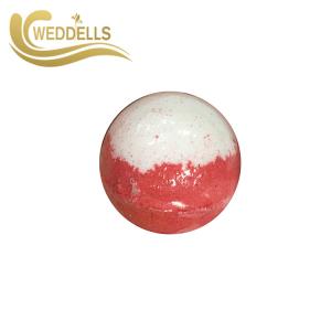 China Fruit Scented Custom Bath Bombs Round Shaped Skin Soomth With Essential Oil wholesale