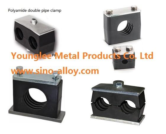Hydraulic Polyamide pipe clamps designed to German standard DIN 3015, for pipe