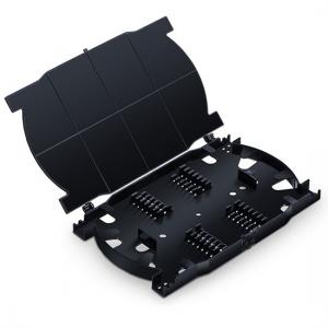 China Fiber Optic Cabinet Termination Box 24 Core Outdoor ABS Material Splice Tray Ribbon Fiber on sale