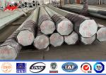 138kv Electrical Supplies Transmission Line Steel Round Power Pole With 355 Mpa