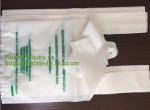 BIODEGRADABLE PVA PLASTIC WATER SOLUBLE VEST HANDLES BAG, COMPOSTALE PLA+PBAT