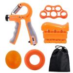 Hand Finger Strengthener Gym Strength Training Metal Grips Kit Finger Exercise