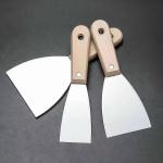 Wooden handle 3 Inch Carbon Steel Soft Grip Heavy Duty Bent Putty Knife Scraper