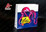 Grey Base Cosmetics Packaging Plain Paper Gift Bags , Bright Custom Goodie Bags