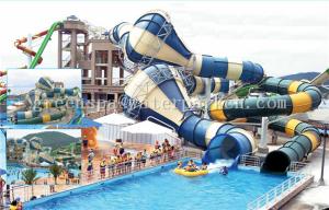 China Fiberglass Commercial Playground Equipment Long Funny For Aqua Fun Park wholesale