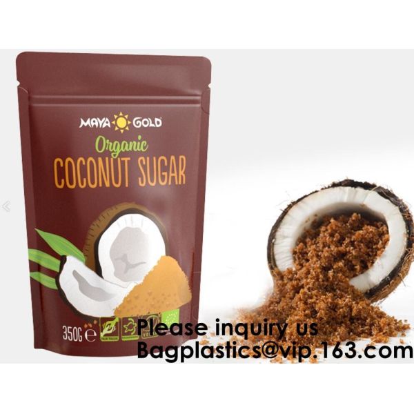 Custom Print Biodegradable Foil Packaging Soft Zipper Stand Up Bottom Gusset Plastic Drinking Pouches Bags With Straws