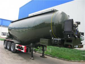 China TITAN VEHICLE 3 Axles Bulk Cement Tank truck trailer with JOST leading gear for sale wholesale