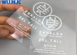 PET Film Heat Transfer Neck Labels Embossed / Weaving Technics Colorful Design